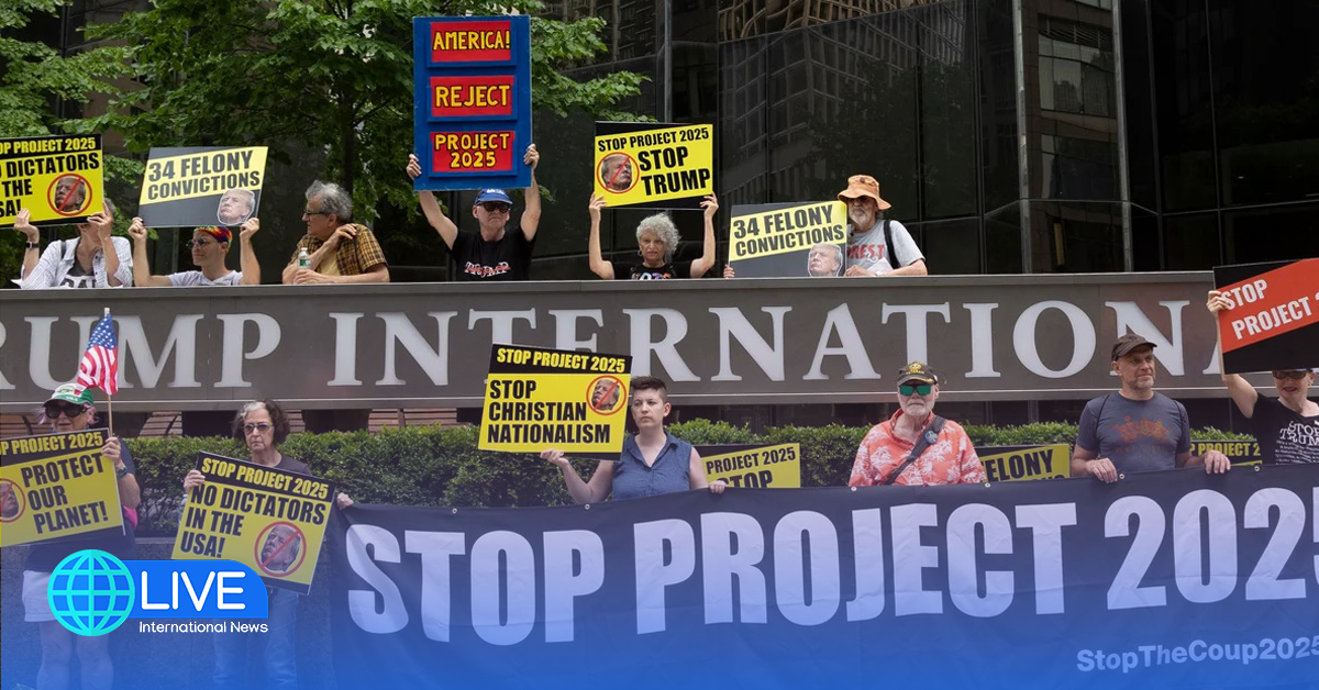 Anti-Trump Protests Across the U.S.-We Reject Project 2025